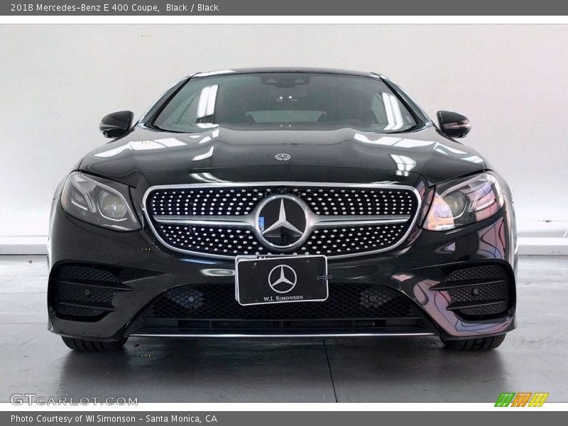 Black / Black 2018 Mercedes-Benz E 400 Coupe