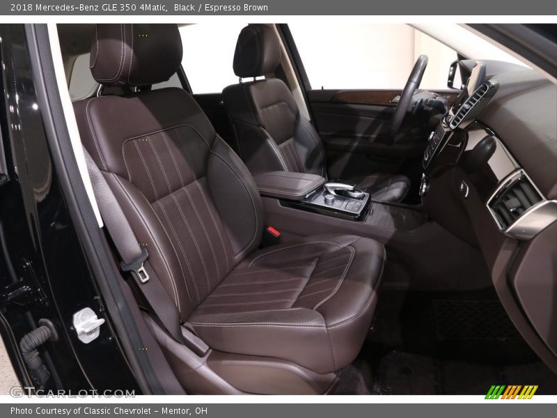 Front Seat of 2018 GLE 350 4Matic