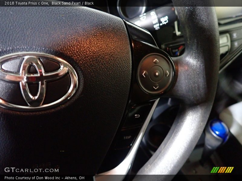 Black Sand Pearl / Black 2018 Toyota Prius c One