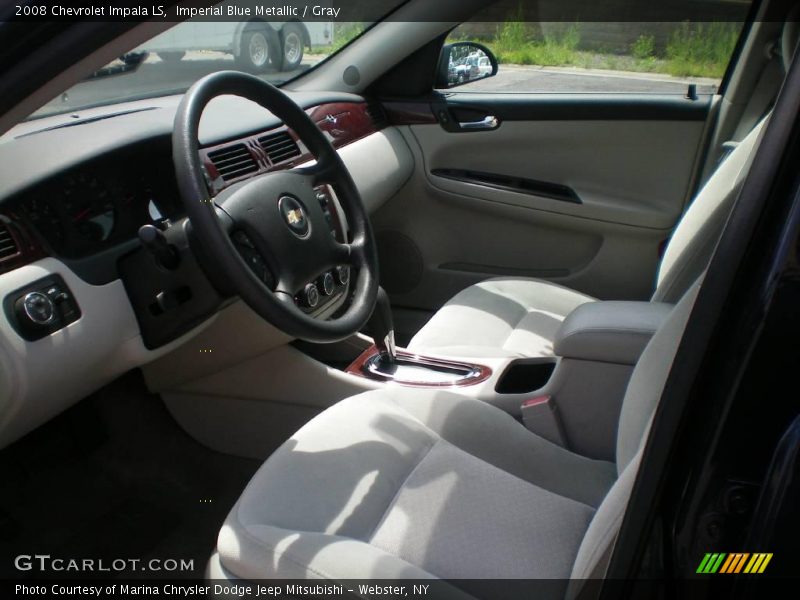 Imperial Blue Metallic / Gray 2008 Chevrolet Impala LS