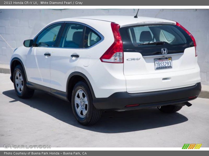 White Diamond Pearl / Gray 2013 Honda CR-V LX