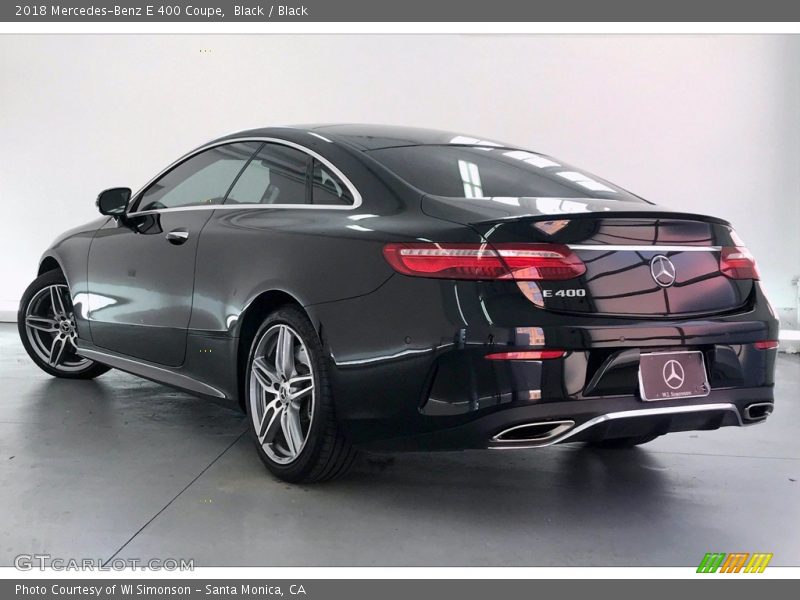 Black / Black 2018 Mercedes-Benz E 400 Coupe