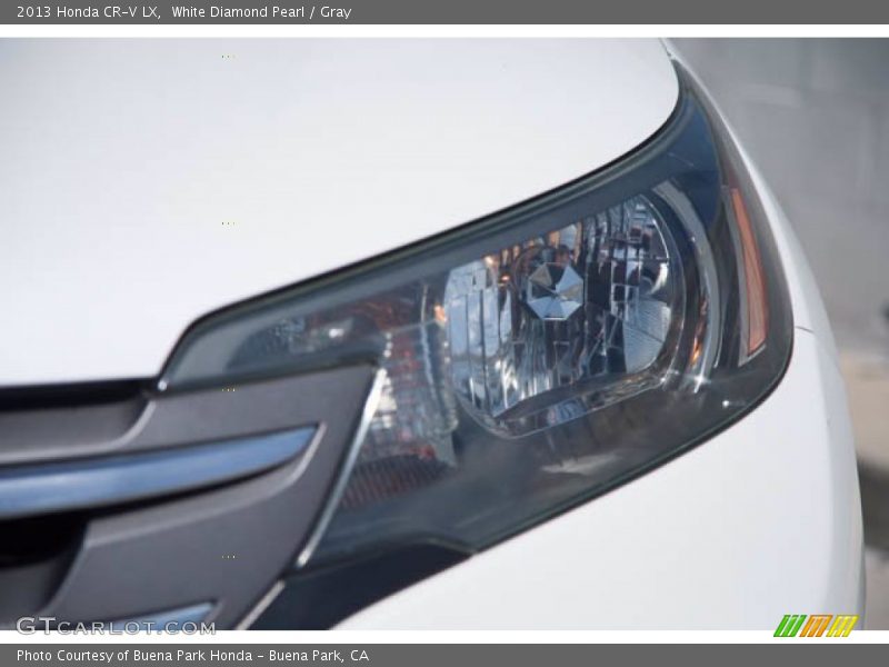 White Diamond Pearl / Gray 2013 Honda CR-V LX