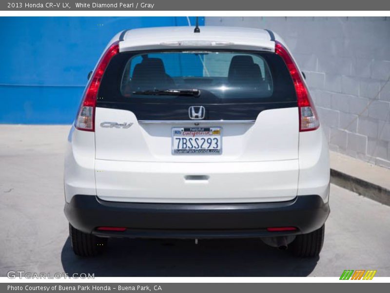 White Diamond Pearl / Gray 2013 Honda CR-V LX