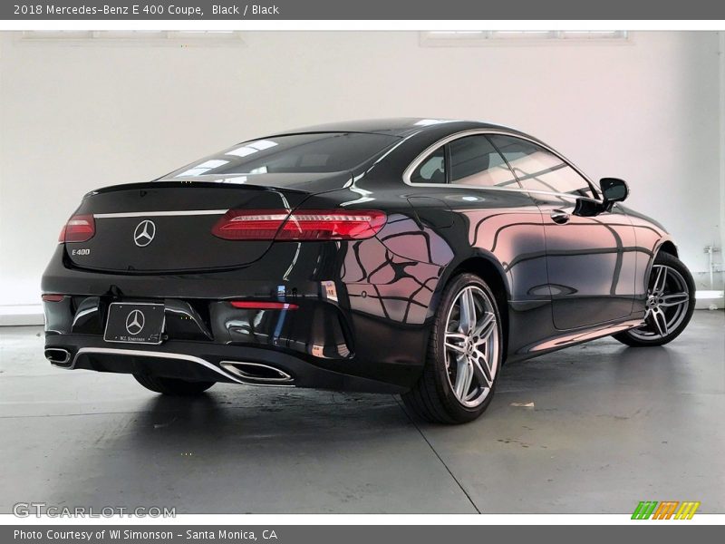 Black / Black 2018 Mercedes-Benz E 400 Coupe