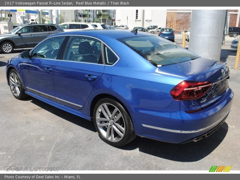 Reef Blue Metallic / Titan Black 2017 Volkswagen Passat R-Line Sedan