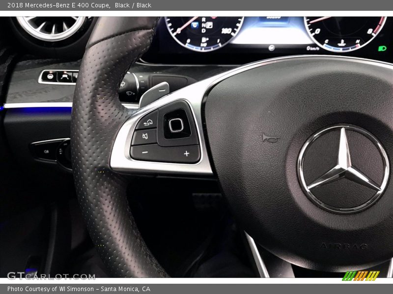 Black / Black 2018 Mercedes-Benz E 400 Coupe