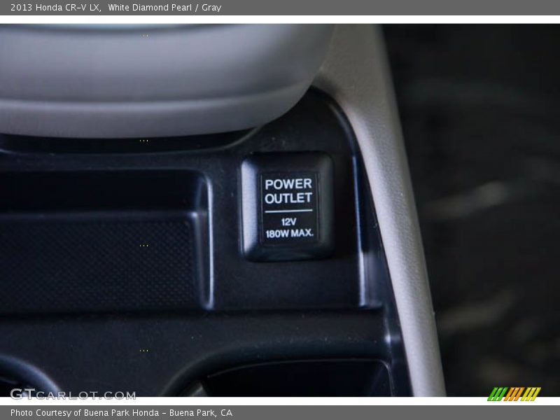 White Diamond Pearl / Gray 2013 Honda CR-V LX