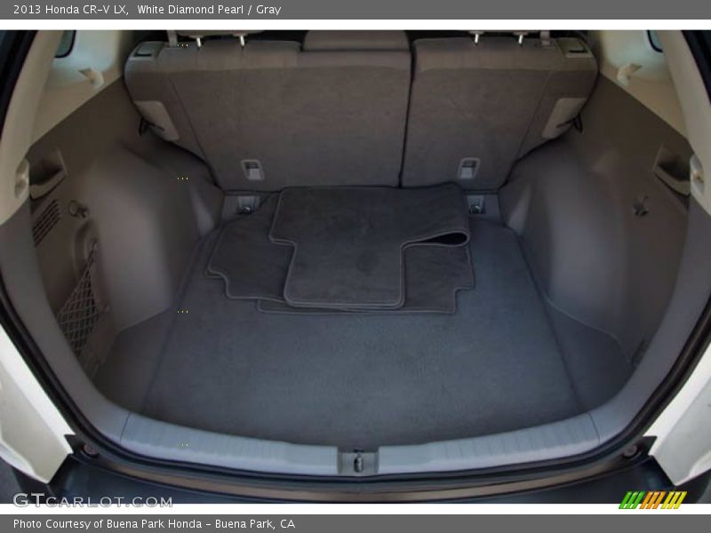 White Diamond Pearl / Gray 2013 Honda CR-V LX