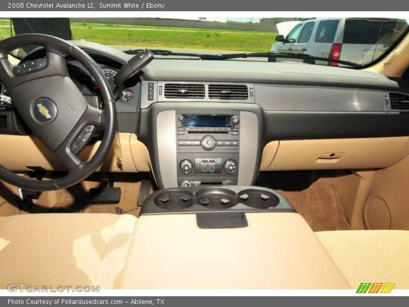 Summit White / Ebony 2008 Chevrolet Avalanche LS