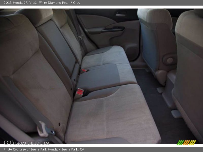 White Diamond Pearl / Gray 2013 Honda CR-V LX