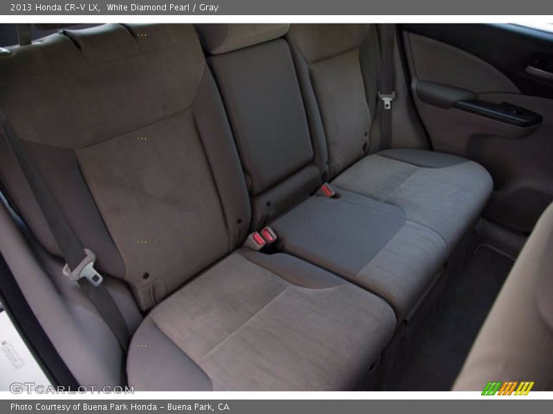 White Diamond Pearl / Gray 2013 Honda CR-V LX