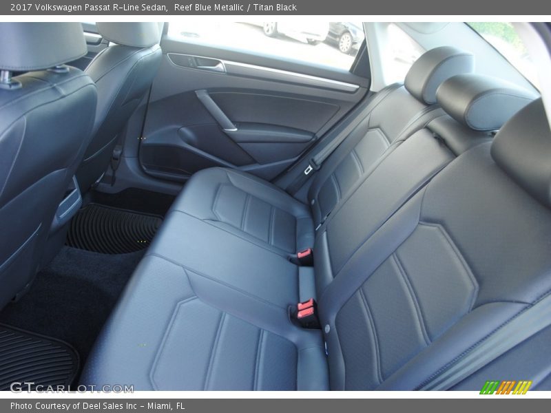 Reef Blue Metallic / Titan Black 2017 Volkswagen Passat R-Line Sedan