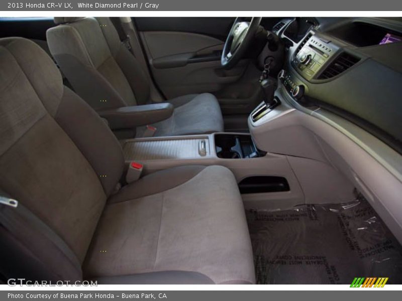 White Diamond Pearl / Gray 2013 Honda CR-V LX