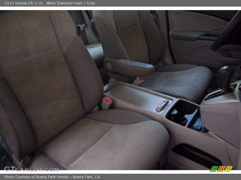 White Diamond Pearl / Gray 2013 Honda CR-V LX