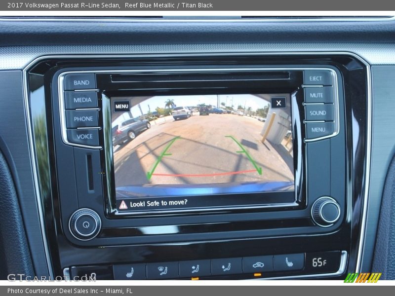 Reef Blue Metallic / Titan Black 2017 Volkswagen Passat R-Line Sedan