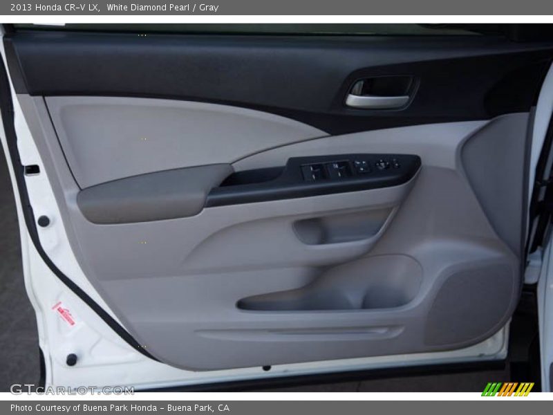 White Diamond Pearl / Gray 2013 Honda CR-V LX