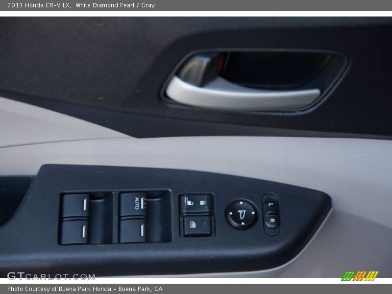 White Diamond Pearl / Gray 2013 Honda CR-V LX