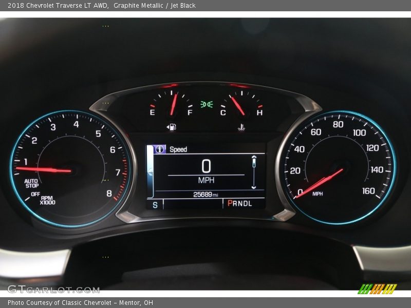 Graphite Metallic / Jet Black 2018 Chevrolet Traverse LT AWD