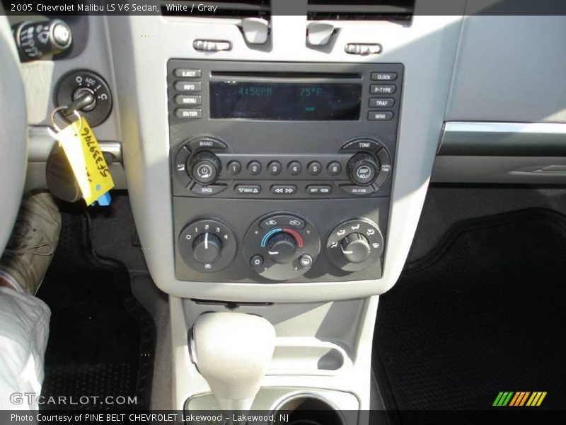 White / Gray 2005 Chevrolet Malibu LS V6 Sedan