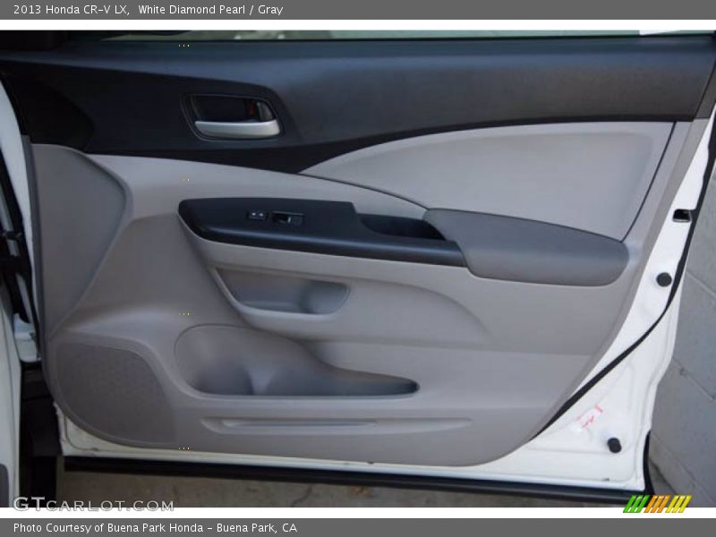 White Diamond Pearl / Gray 2013 Honda CR-V LX