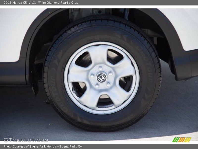 White Diamond Pearl / Gray 2013 Honda CR-V LX