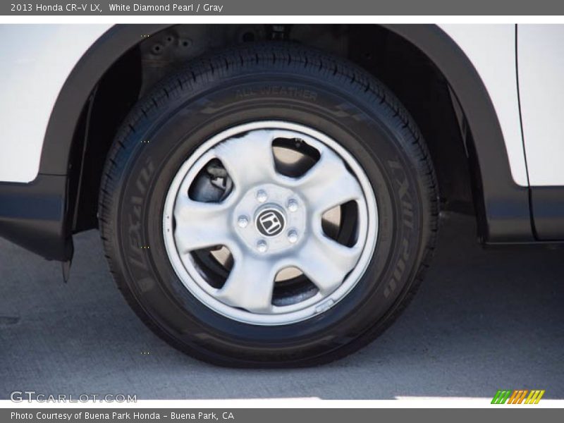 White Diamond Pearl / Gray 2013 Honda CR-V LX