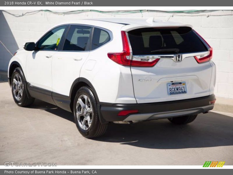 White Diamond Pearl / Black 2018 Honda CR-V EX