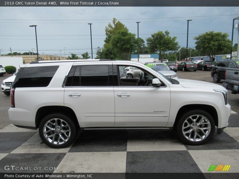 White Frost Tintcoat / Cocoa/Shale 2019 GMC Yukon Denali 4WD