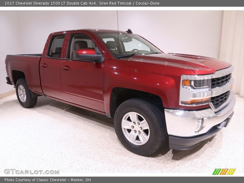 Siren Red Tintcoat / Cocoa/­Dune 2017 Chevrolet Silverado 1500 LT Double Cab 4x4