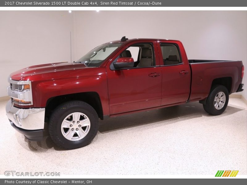 Siren Red Tintcoat / Cocoa/­Dune 2017 Chevrolet Silverado 1500 LT Double Cab 4x4