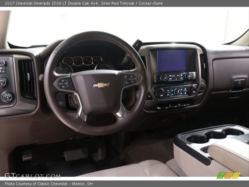 Siren Red Tintcoat / Cocoa/­Dune 2017 Chevrolet Silverado 1500 LT Double Cab 4x4