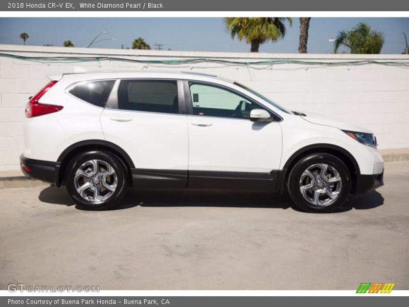 White Diamond Pearl / Black 2018 Honda CR-V EX