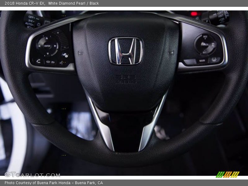 White Diamond Pearl / Black 2018 Honda CR-V EX