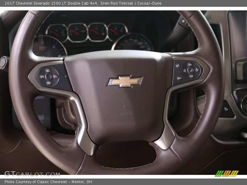 Siren Red Tintcoat / Cocoa/­Dune 2017 Chevrolet Silverado 1500 LT Double Cab 4x4