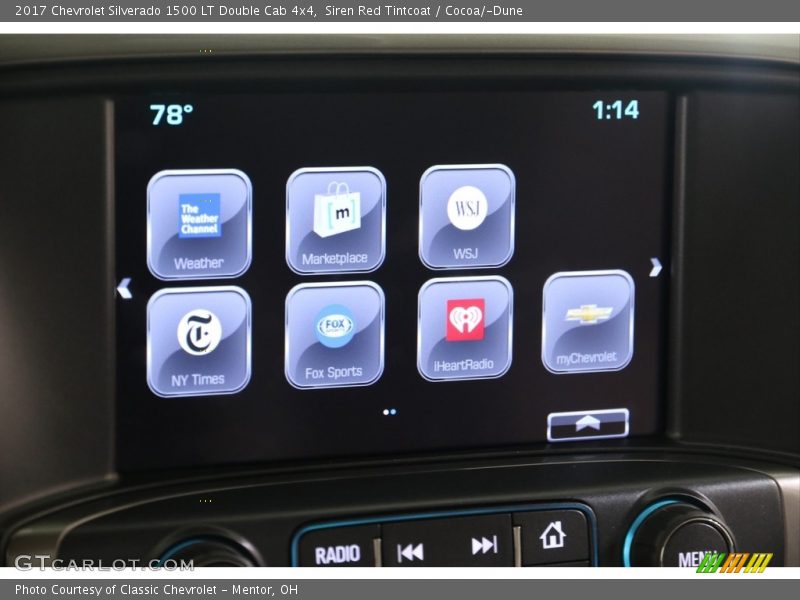 Siren Red Tintcoat / Cocoa/­Dune 2017 Chevrolet Silverado 1500 LT Double Cab 4x4