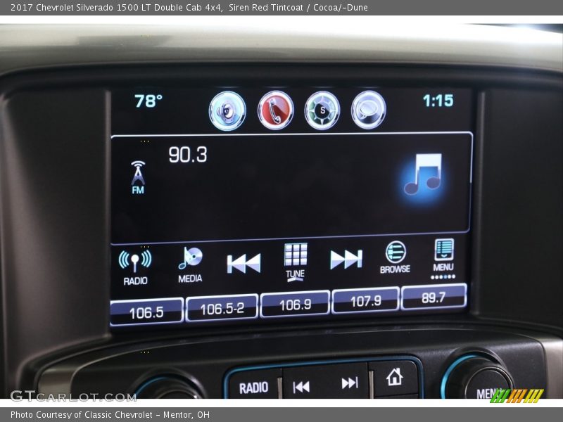 Siren Red Tintcoat / Cocoa/­Dune 2017 Chevrolet Silverado 1500 LT Double Cab 4x4