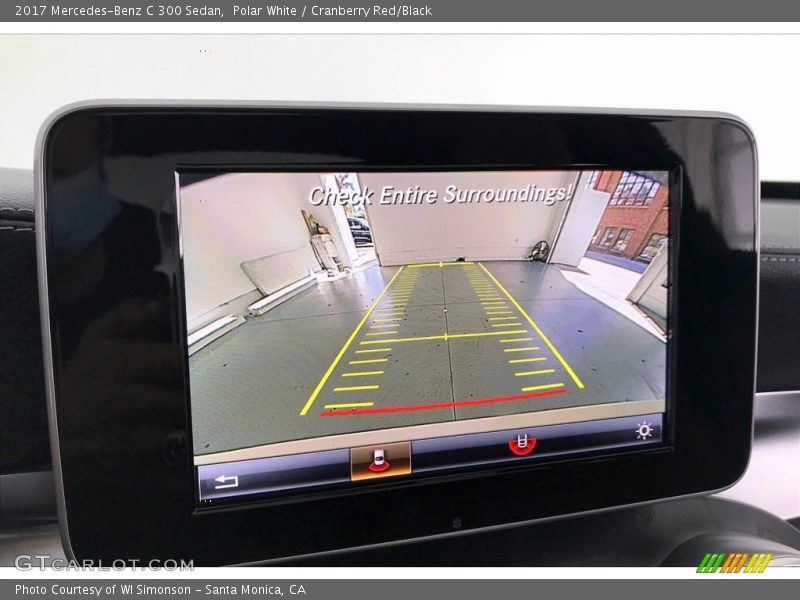Polar White / Cranberry Red/Black 2017 Mercedes-Benz C 300 Sedan