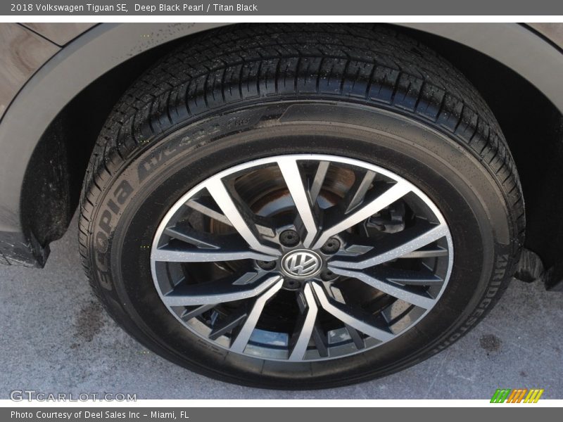 Deep Black Pearl / Titan Black 2018 Volkswagen Tiguan SE