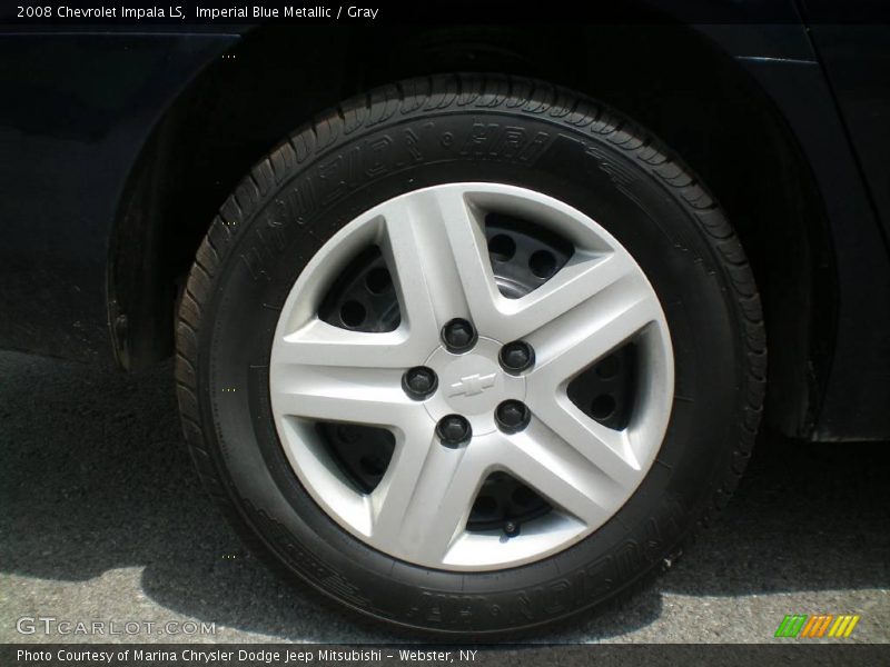 Imperial Blue Metallic / Gray 2008 Chevrolet Impala LS