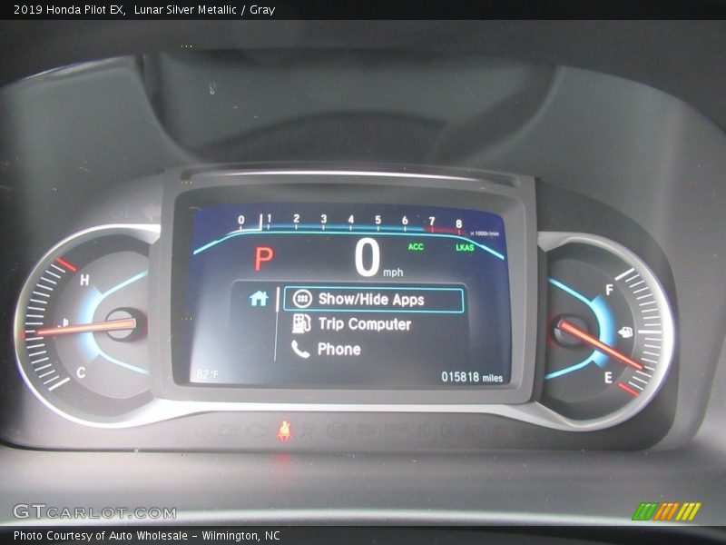 Lunar Silver Metallic / Gray 2019 Honda Pilot EX