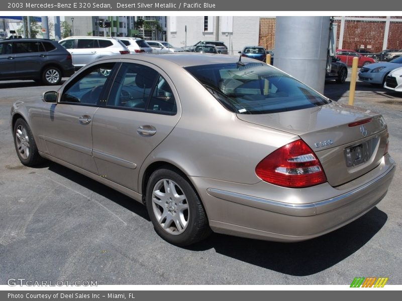 Desert Silver Metallic / Pacific Blue 2003 Mercedes-Benz E 320 Sedan