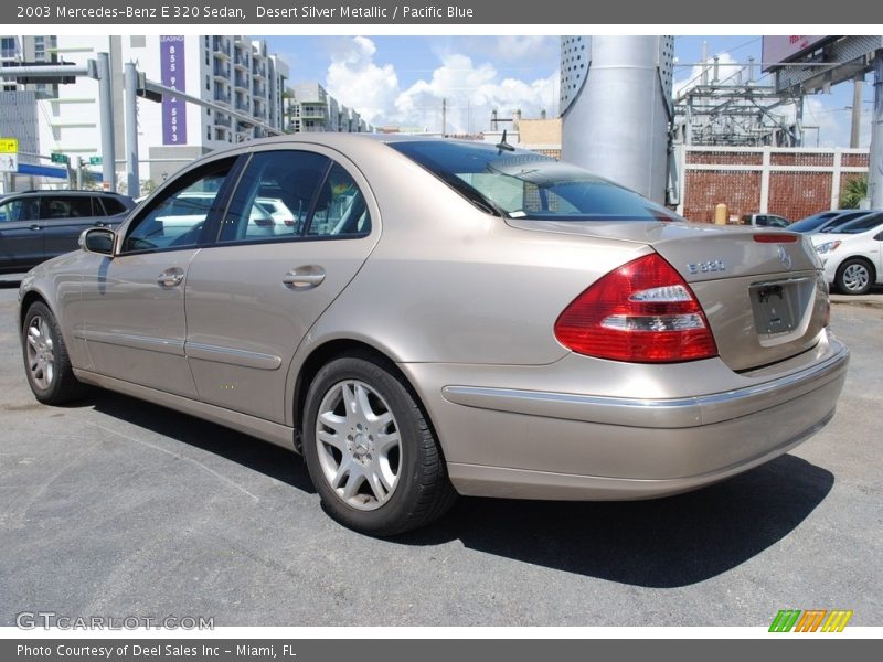 Desert Silver Metallic / Pacific Blue 2003 Mercedes-Benz E 320 Sedan