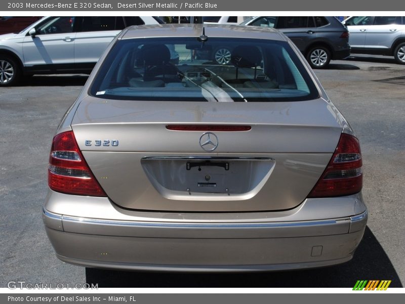 Desert Silver Metallic / Pacific Blue 2003 Mercedes-Benz E 320 Sedan