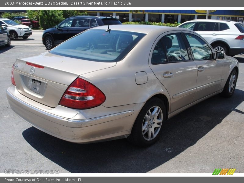 Desert Silver Metallic / Pacific Blue 2003 Mercedes-Benz E 320 Sedan
