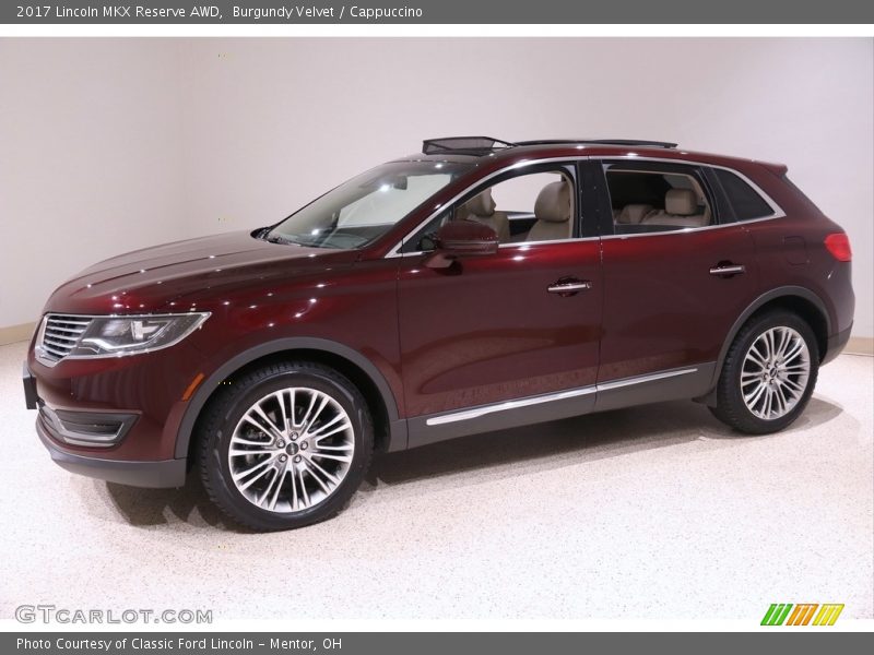 Burgundy Velvet / Cappuccino 2017 Lincoln MKX Reserve AWD