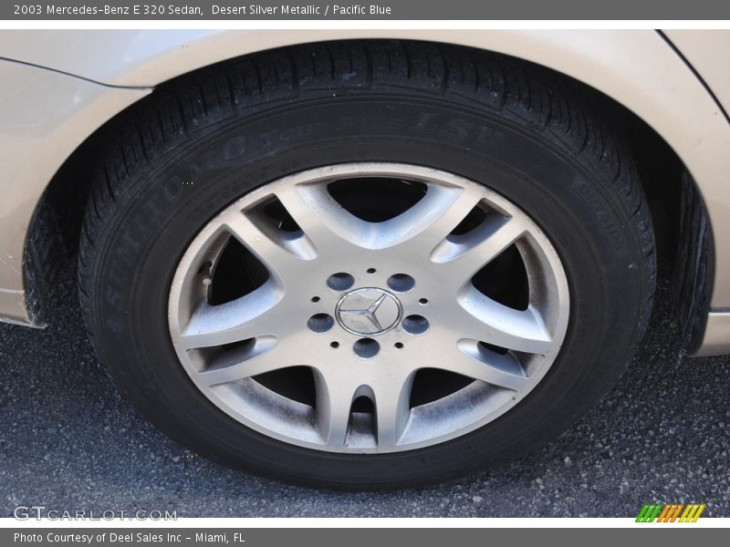 Desert Silver Metallic / Pacific Blue 2003 Mercedes-Benz E 320 Sedan