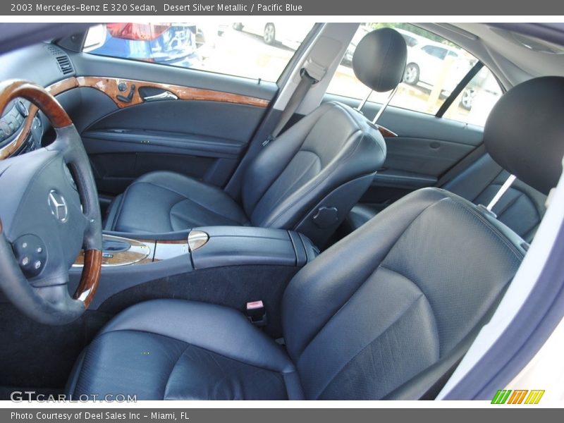 Desert Silver Metallic / Pacific Blue 2003 Mercedes-Benz E 320 Sedan