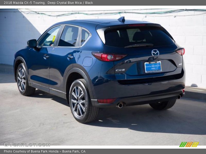 Deep Crystal Blue Mica / Black 2018 Mazda CX-5 Touring