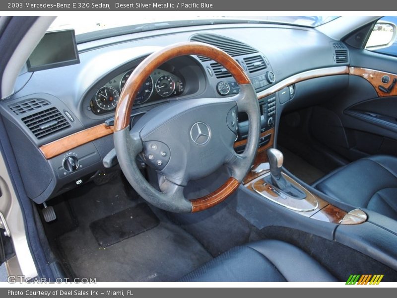 Pacific Blue Interior - 2003 E 320 Sedan 